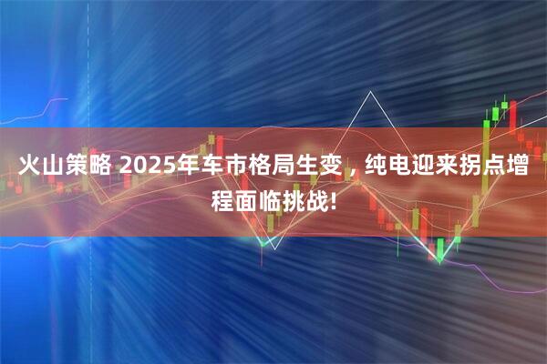 火山策略 2025年车市格局生变 , 纯电迎来拐点增程面临挑战!